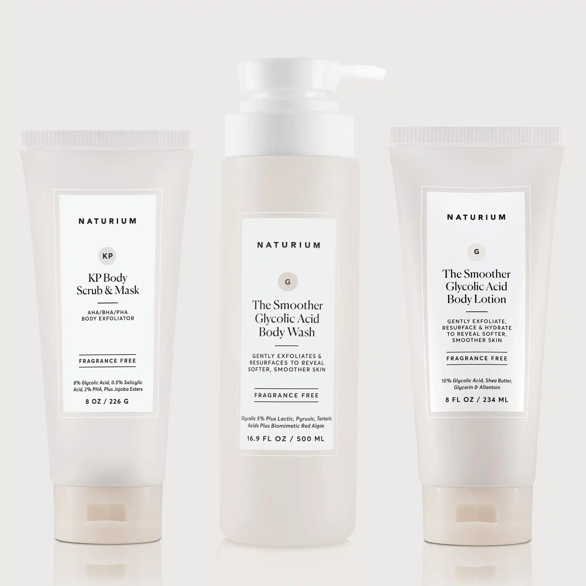 the-glycolic-acid-body-bundle-f8 NATR_KPScrub_SmootherBodyWash_SmootherLotion_Bundle_ecomm.webp
